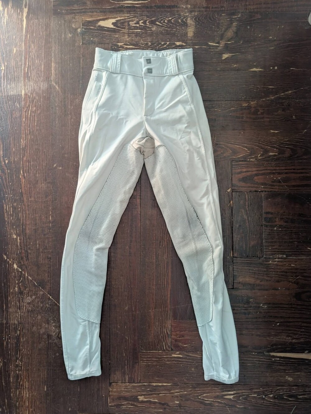 FITS Leather Full Seat Riding Breeches - White